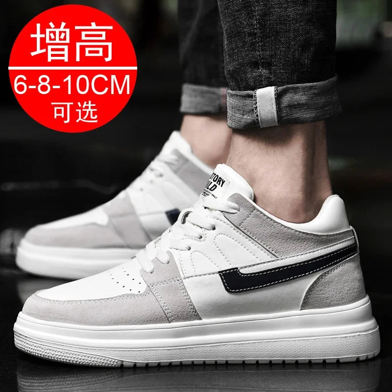 2024 Men Elevator Shoes heightening sneakers for men 6cm 8cm breathable height increased shoes for man sports shoes