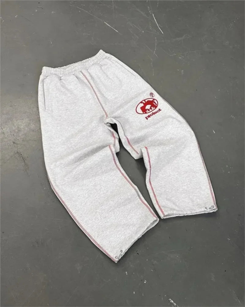 Man Embroidery Baggy Pants Cargo Streetwear Joggers Unisex Y2k Retro Goth Sweatpants Trousers Work Pants Harajuku Korean Clothes