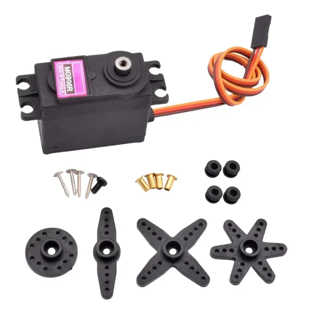 MG996R MG995 Servo Motor 180 360 JR Steering Rotation MG 996 High Speed Torque Metal Gear for RC Car Helicopter Arduino Robot