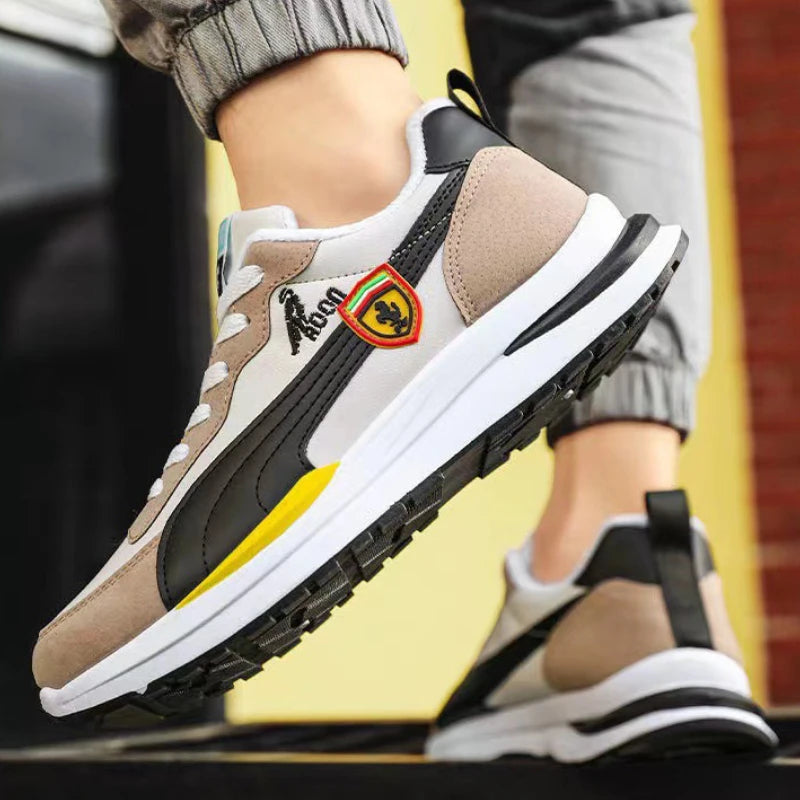 High Quality Men's Sneakers Lace-up Men Outdoor Running Shoes Comfortable Men Shoes Non-slip Casual Shoes Wear-resistant Zapatos