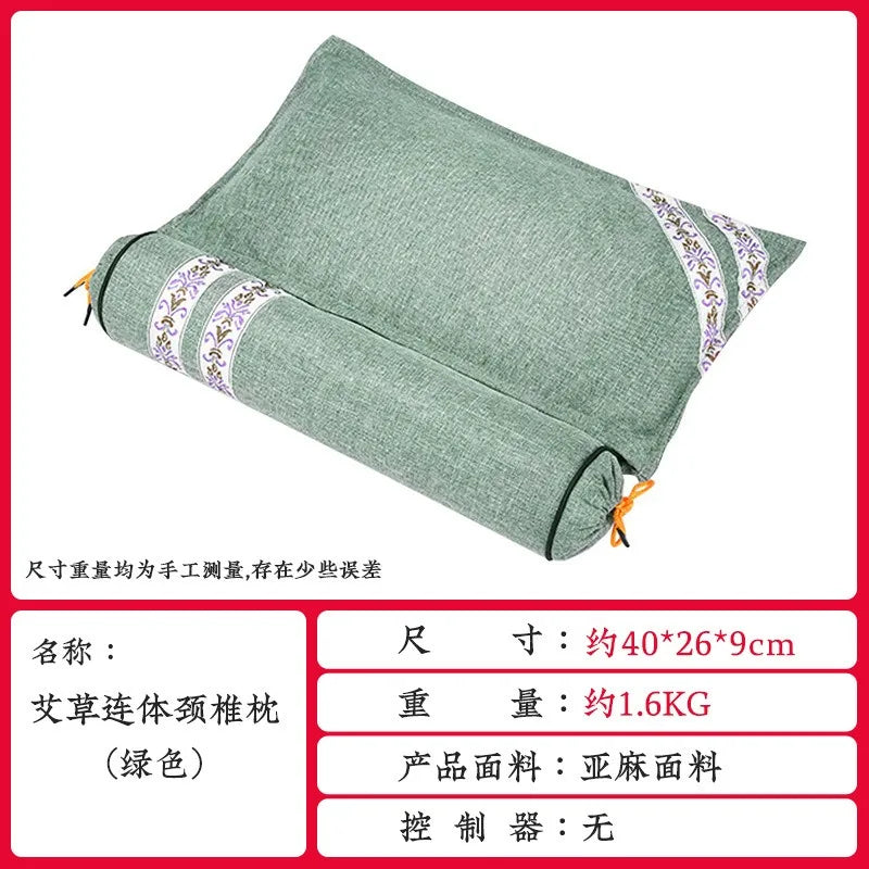 Summer Home Detachable Massage Mugwort Integrated Cervical Pillow Pure Mugwort Circular Mugwort Pillow Shoulder Cerxical Care