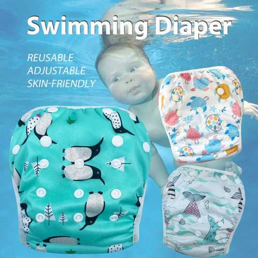 Adjustable & Reusable Swim Diaper for Baby & Toddler Boys - Perfect for Swimming Lessons & Special Occasions Gift, Fits 3-15kg