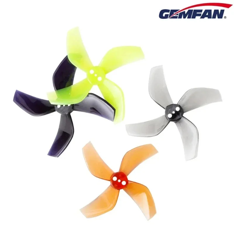 8Pcs / 4Pairs GEMFAN D51 2020 2x2x4 2inch 50.3mm 4-Blade PC Propeller 1.5mm for RC FPV Racing Freestyle Tinywhoop BETA85X Drone
