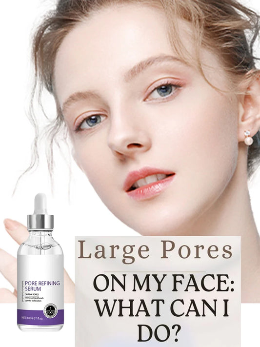 Face Skin Pore Shrinkage Serum Long-Lasting Moisturizing Improves Large Pores Calming Skin Care Essence