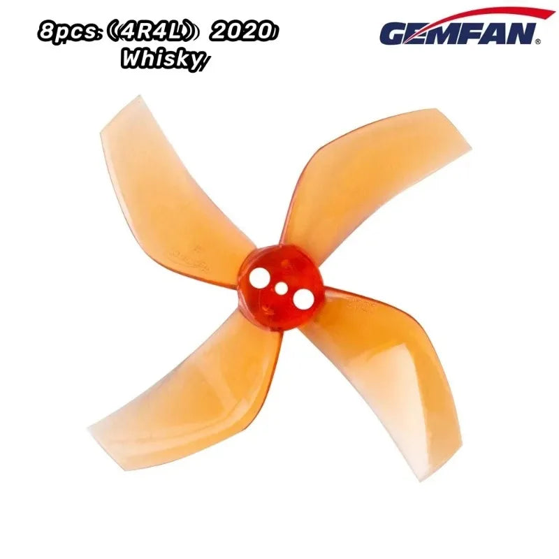 8Pcs / 4Pairs GEMFAN D51 2020 2x2x4 2inch 50.3mm 4-Blade PC Propeller 1.5mm for RC FPV Racing Freestyle Tinywhoop BETA85X Drone