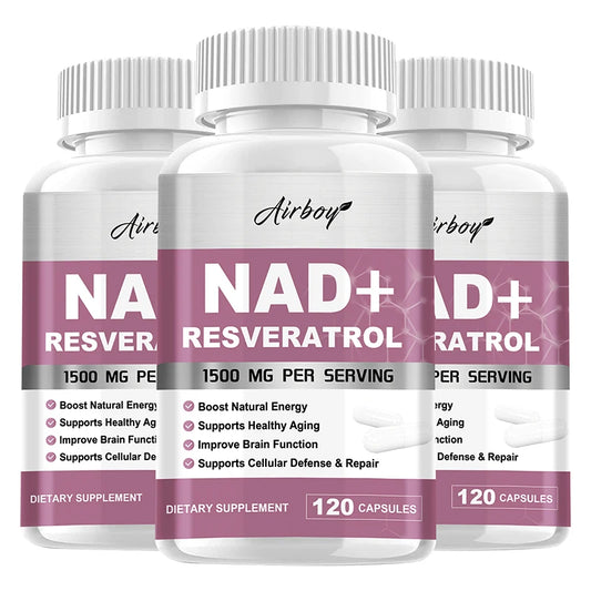 NAD + Resveratrol - Anti-Aging Cell Booster,NAD+ Booster, Nicotinamide Riboside Alternative, Natural Energy & Cellular Health