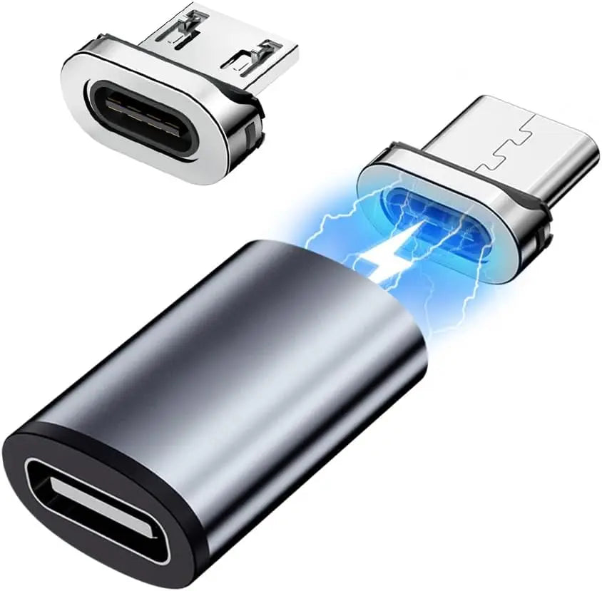 5/10Pcs Magnetic Phone Cable Adapter Magnetic Connector Tip Heads 360 Rotating Strong Magnetic Plug for Micro USB Android Device