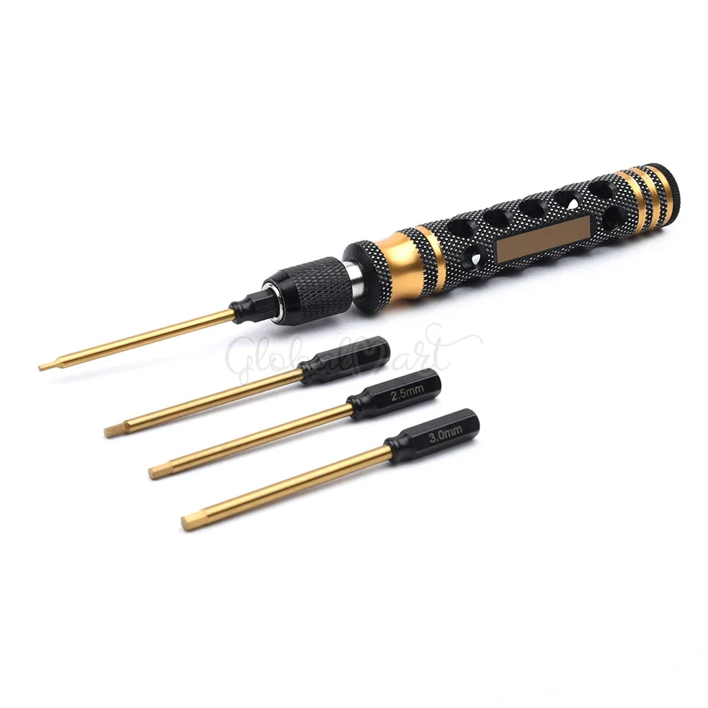 AANEW Metal Hexagonal Wrenches Screw drivers Tools Kit 1.5mm 2.0mm 2.5mm 3.0mm 1.5/2.0/2.5/3.0mm for RC Models Multirotor