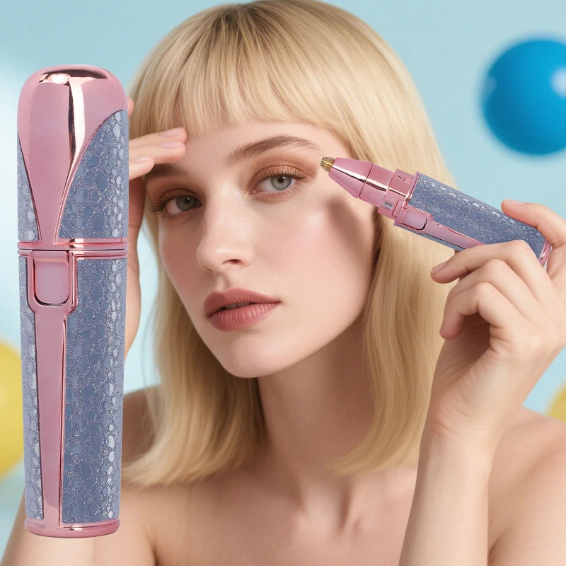 1pcs Usb Electric Eyebrow Trimmer Facial Hair Epilator Eyebrow Razor Women Body Painless Hairs Remover Shaver Eyebrows Profiler