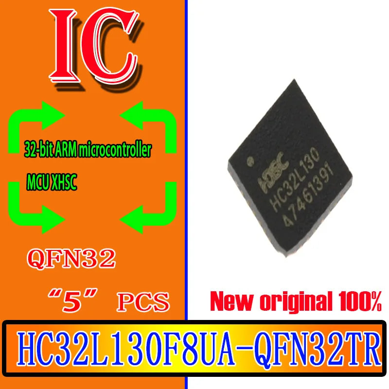 5PCS 100% new original spot HC32L130F8UA-QFN32TR QFN32 marking:HC32L130 HC32L130F8UA QFN32 Microcontroller MCU chip