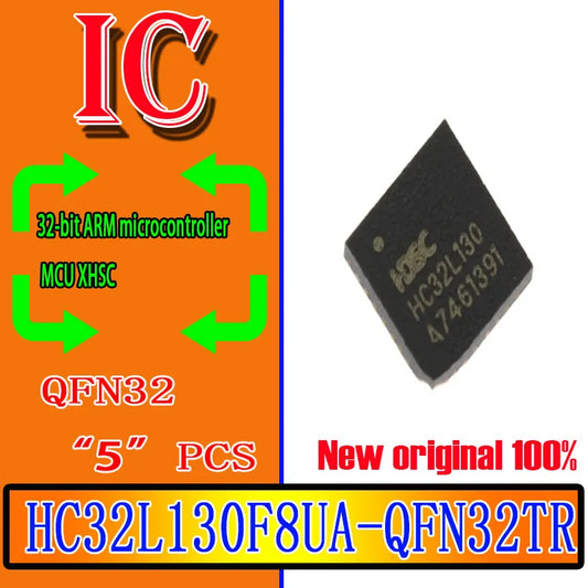 5PCS 100% new original spot HC32L130F8UA-QFN32TR QFN32 marking:HC32L130 HC32L130F8UA QFN32 Microcontroller MCU chip