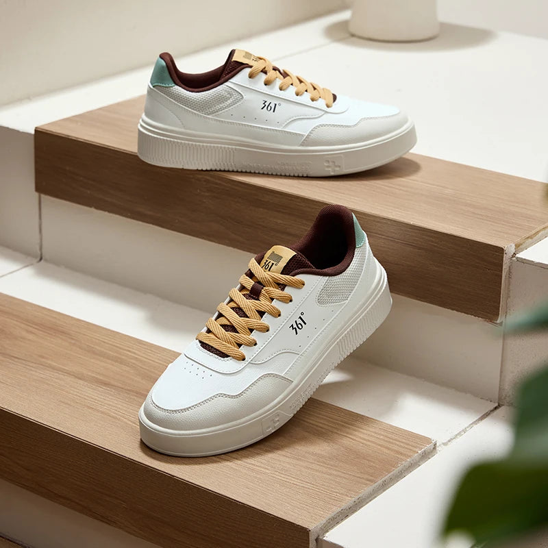 361 Degrees Men Board Shoes Versatile Durable Thick Sole Outdoor Breathable Trendy Lightweight Leisure Male Sneakers 672516630