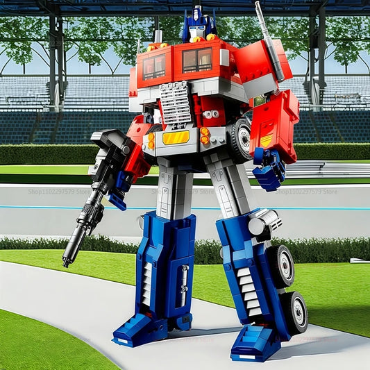 1508PCS Robot Truck Building Blocks Set Creative 2-in-1 Technical Transformation Model Compatible with 10302 Kits Kids Adults