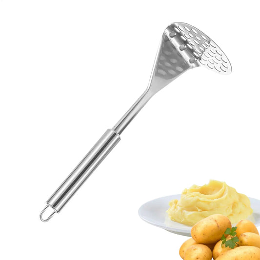 Stainless Steel Masher Beans Smasher Stainless Steel Non-Slip Manual Beans Smasher Ricer For Kitchen Cooking Baby Food