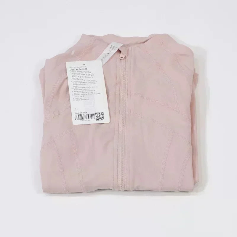 Lemon Definition Women Jacket Fashion Tight-fitting Thin Sportswear Training Running Gym Yoga Solid Color Cardigan Jacket