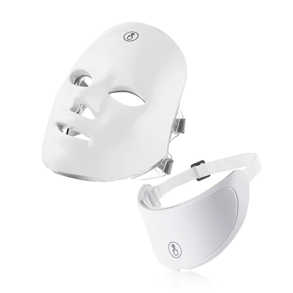 7 Color LED Face Neck Mask Wireless LED Facial Mask Photon Neck Care Machine Skin Repaired Firming Anti Aging Beauty Mask Tool