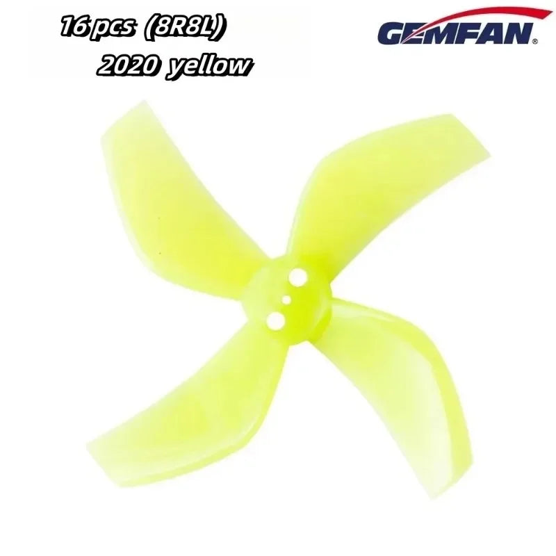 8Pcs / 4Pairs GEMFAN D51 2020 2x2x4 2inch 50.3mm 4-Blade PC Propeller 1.5mm for RC FPV Racing Freestyle Tinywhoop BETA85X Drone