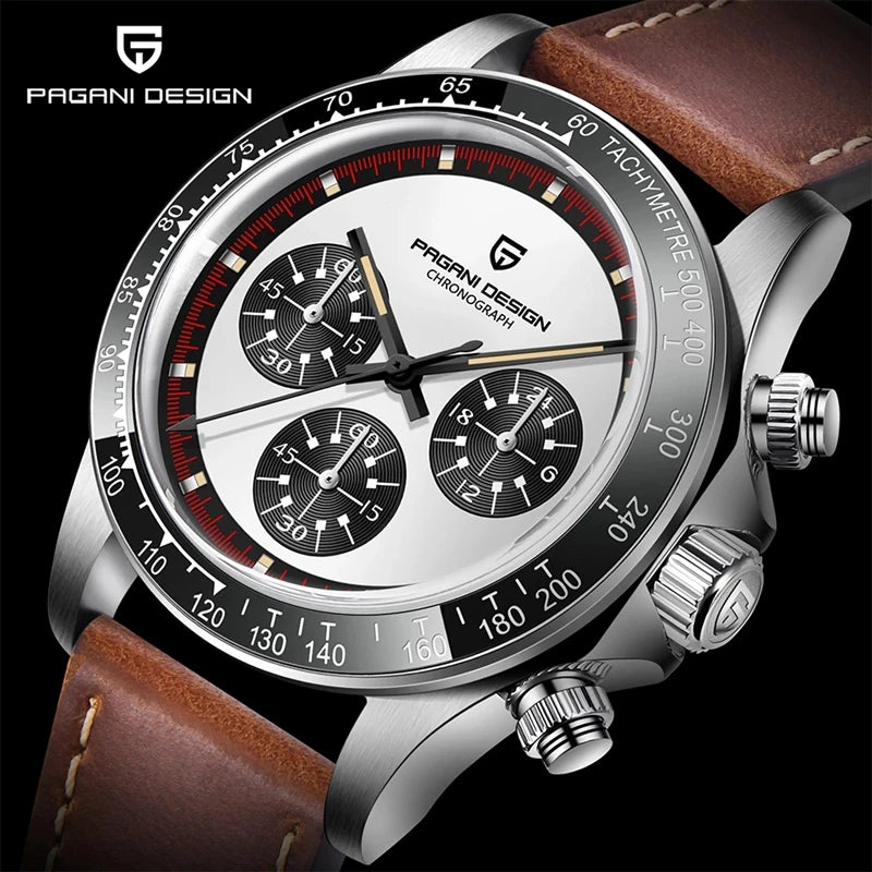PAGANI DESIGN V2 40MM Classic Watch for Men Luxury Sapphire Glass Multi-function Chronograph Business Men's Quartz Watches