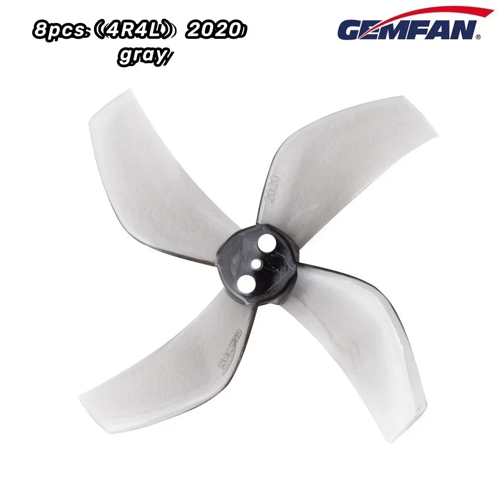 8Pcs / 4Pairs GEMFAN D51 2020 2x2x4 2inch 50.3mm 4-Blade PC Propeller 1.5mm for RC FPV Racing Freestyle Tinywhoop BETA85X Drone