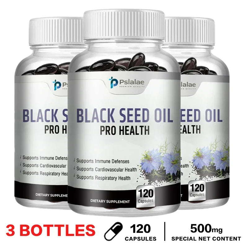 Organic Black Seed Oil Supplement - Supports Immune System, Respiratory Health