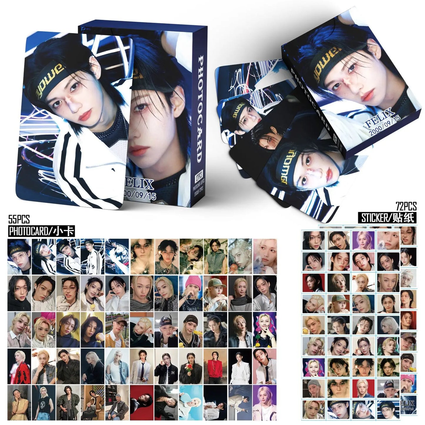 127pcs New Album KARMA HOP Photo Card Photocards Stickers Kpop Merch Lomo Cards Set Fans Collection Cards Gift