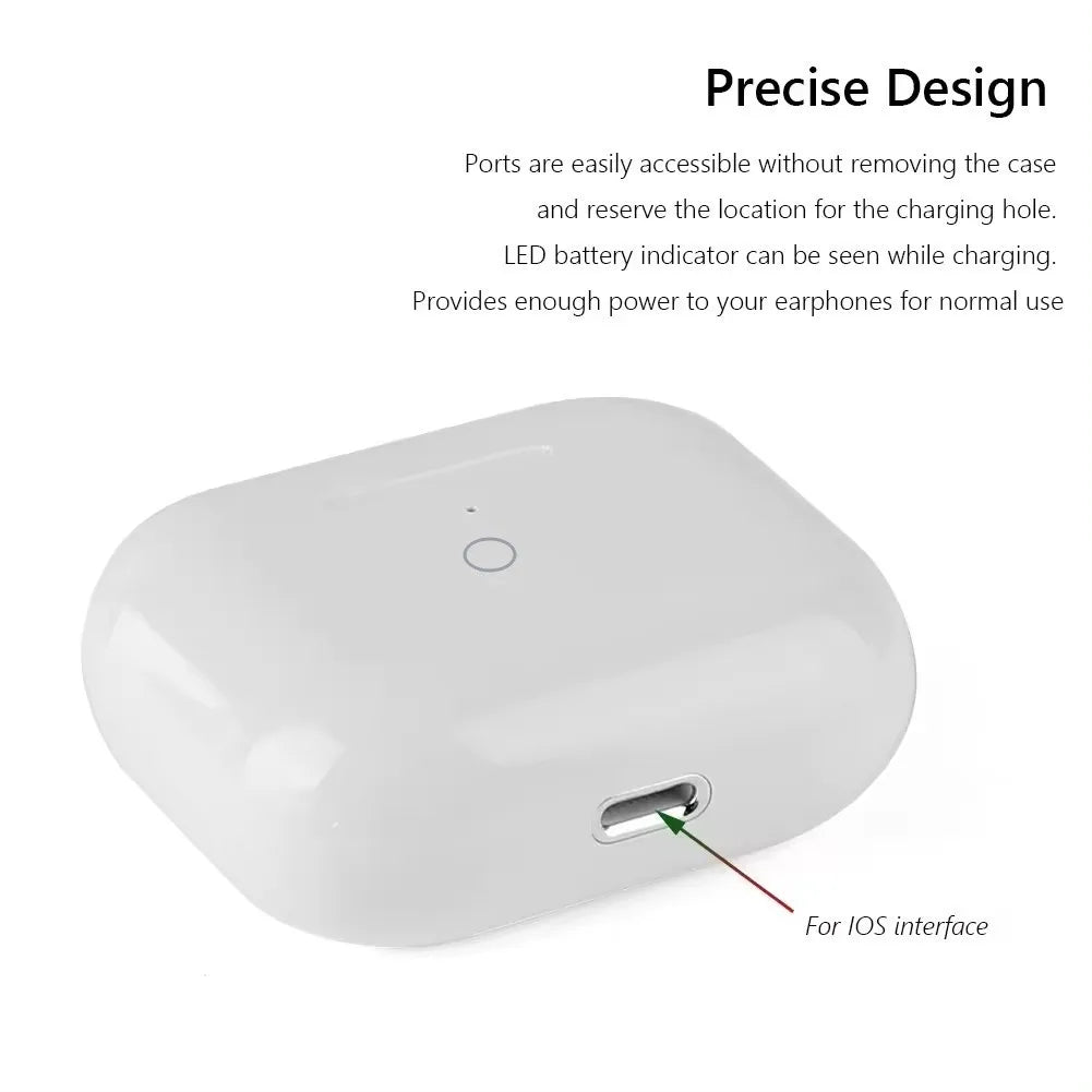 Replacement Wireless Charging Box Case For Airpods 1 / 2 3 4Bluetooth-Compatible Charger Case Earphone Accessories Apple Pro 1 2
