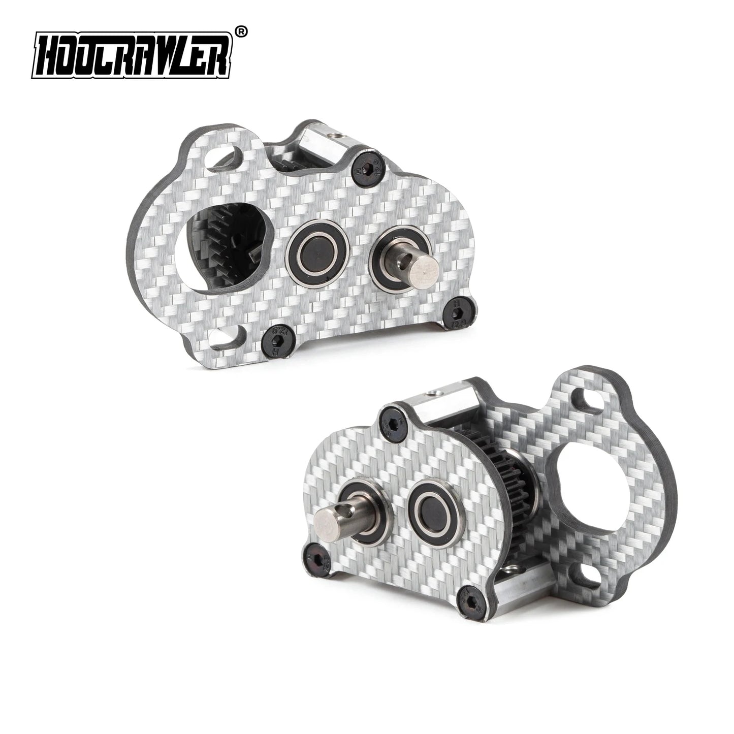 Silver Carbon 48 Pitch Ultralight Portal Transmission Tiny Gearbox for 1/10 Performance LCG Chassis  Comp Builds Rigs
