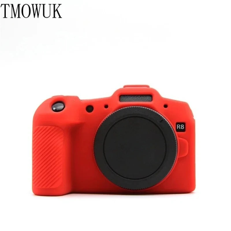 For Canon EOS R8 Camera Silicone Cover Anti-slip Grip Soft Protective Case Dustproof Anti-fall Portable Camera Bag
