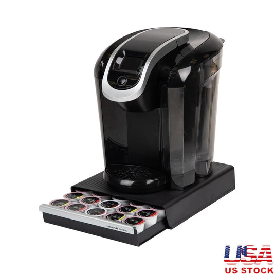 Single Serve Coffee Pod Drawer Organizer Space Saving Coffee Station 30 Pods Easy Maintenance Compact Durable Coffee Brewer Base